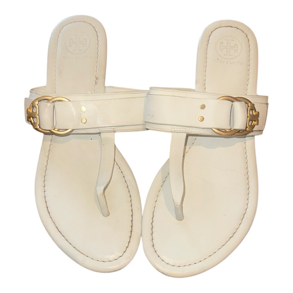 Tory Burch White  Leather Size 8.5